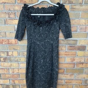 Elegant Black Lace Dress